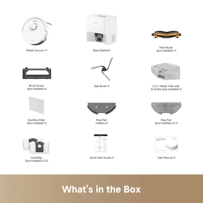 Dreame D20 Air Plus what's in the box
